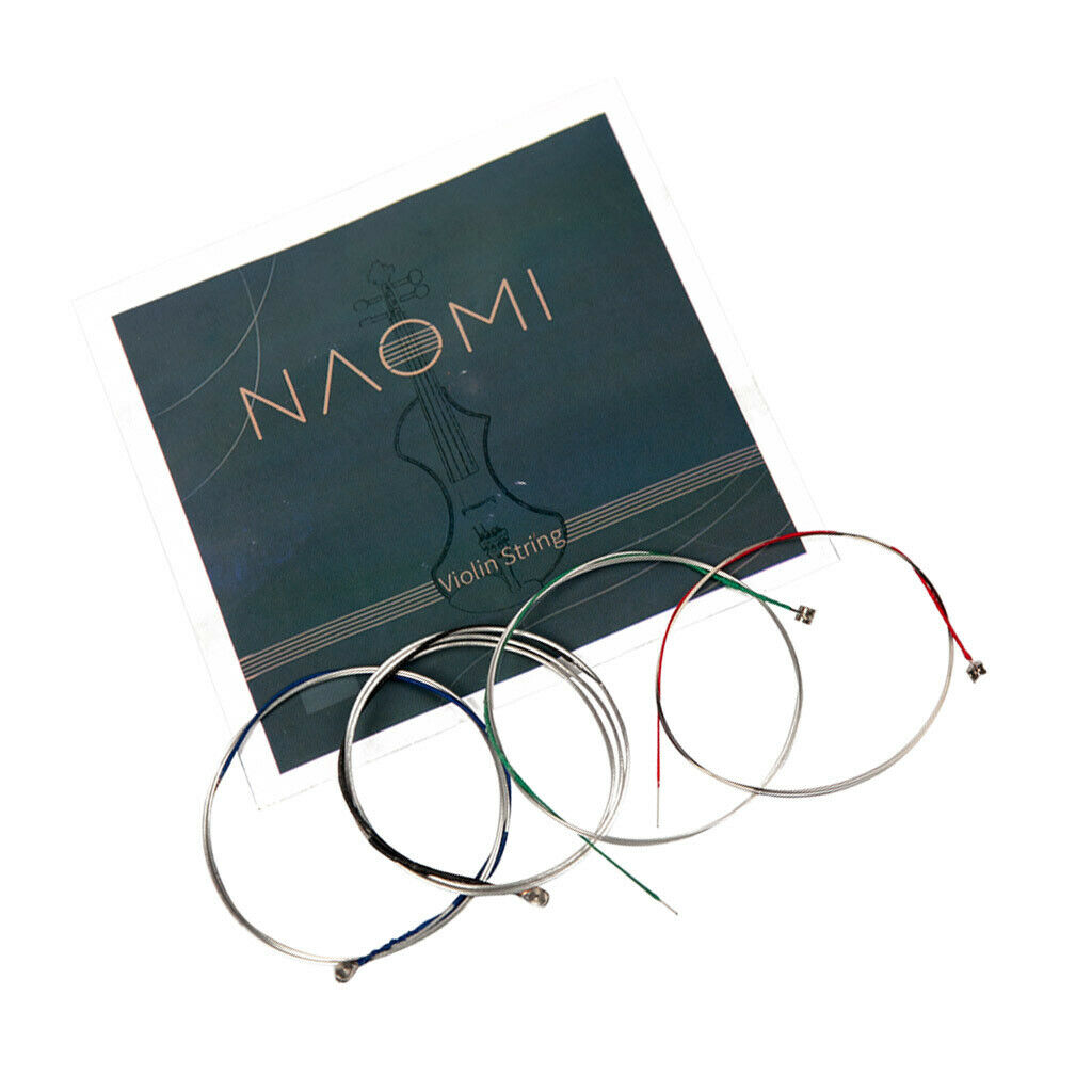 2 Set Violin Fiddle Replacement String E-A-D-G for Size 4/4 3/4 Violin Players