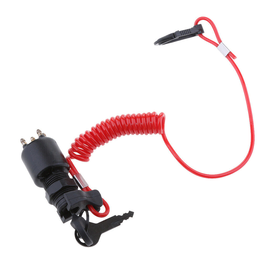 Ignition Switch, Key & Lanyard 5005801 Suit for BRP OMC Johnson Evinrude
