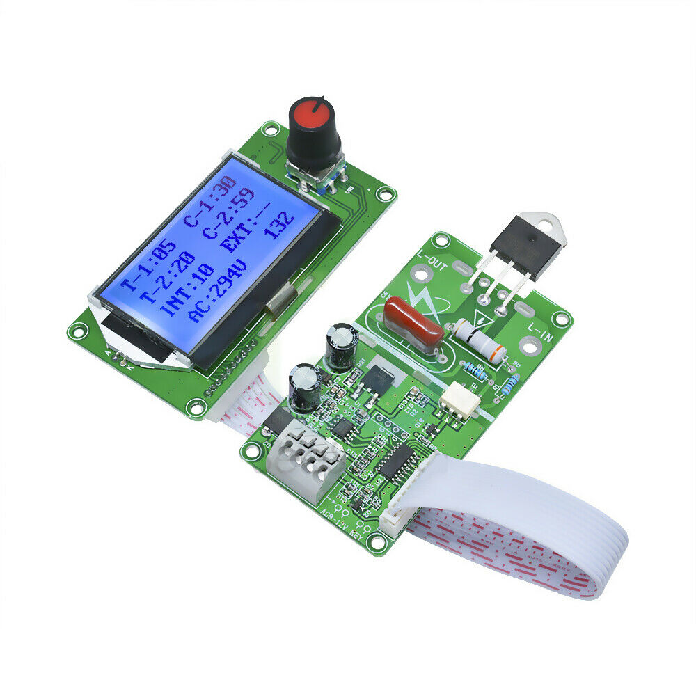 40A LCD Digital Double Pulse Encoder Spot Welder Control Module Welding Machine