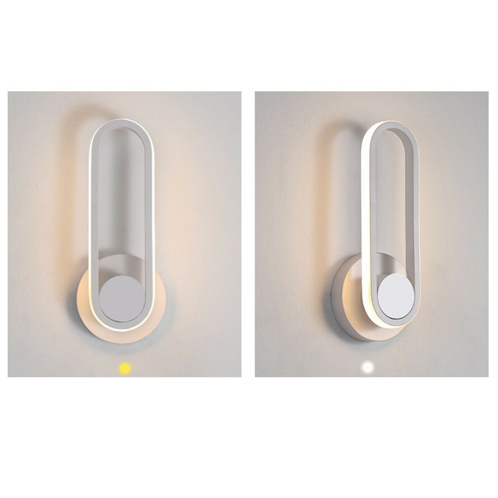 Wall Lights 360 Lighting Adjustable LED Wall Sconce for Modern white