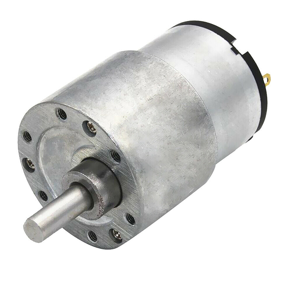 2Pcs/Set Aluminum DC Gear Motor Speed Reduction High Torque 37mm Diameter