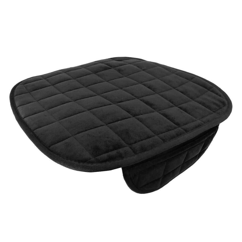 1 Universal Front & Rear Car Auto Winter Seat Cushion Seat Cover Pad Black