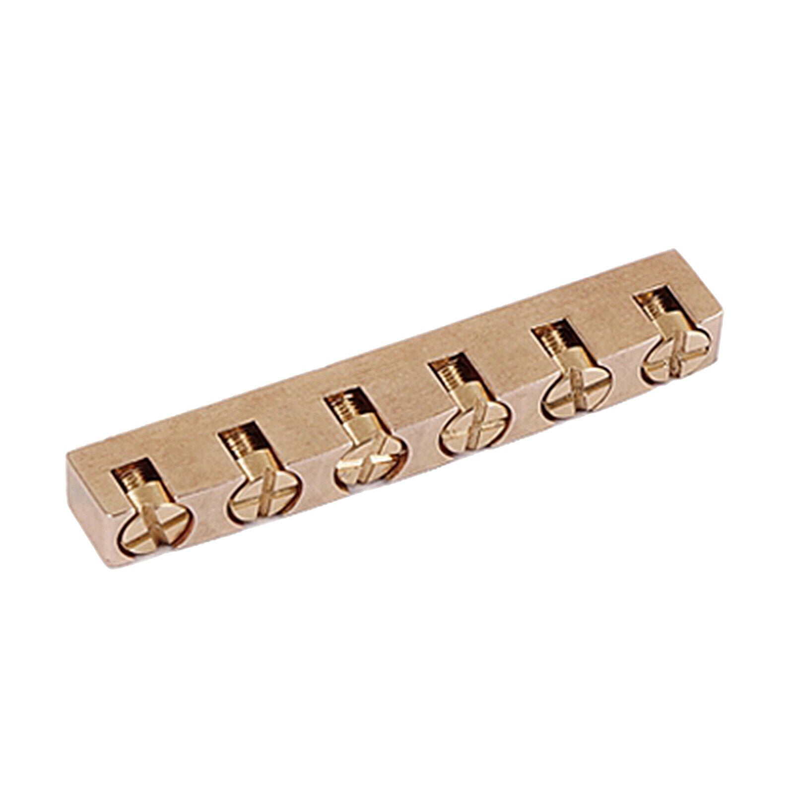43mm Brass 6 String Bass Nut Pre Slotted Height Adjustable Bass Guitar Part Accs