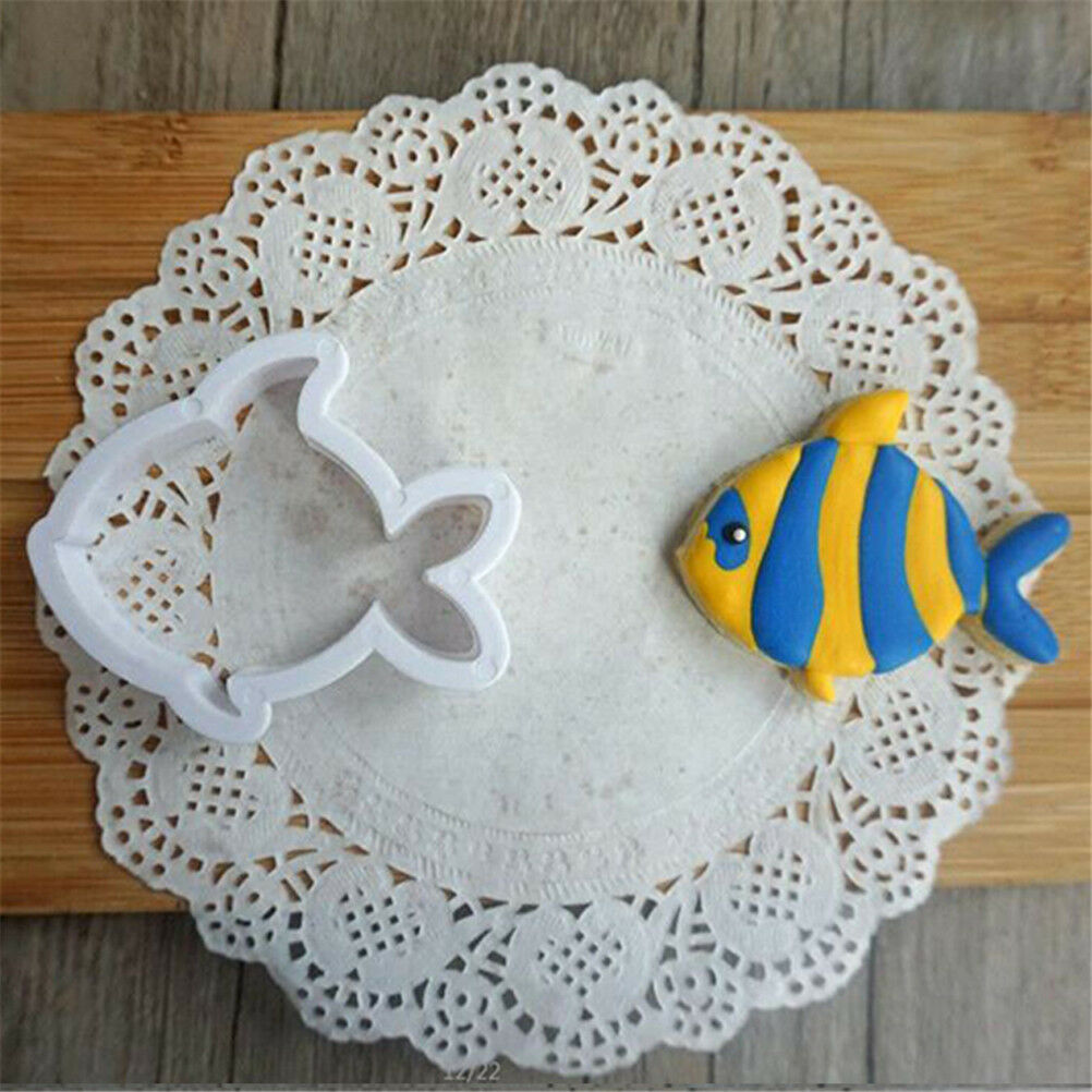 8pcs sea fish animals Cutter Sugarcraft Cake Decorating Cookies Pastr.l8