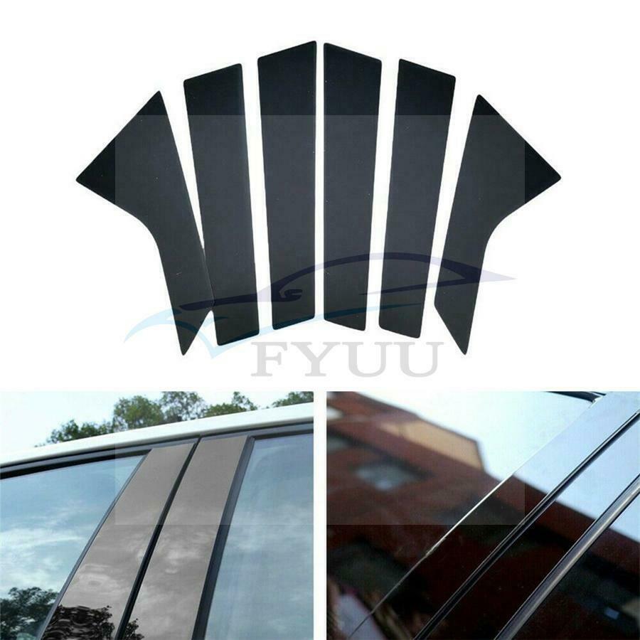 For Hyundai Sonata 2020-21 Gloss Black Door Window Center Pillar Post Cover Trim