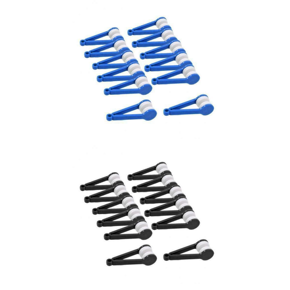 24Pcs Mini Microfiber Spectacles Cleaner Brush Cleaning Tools Cleaning Clip