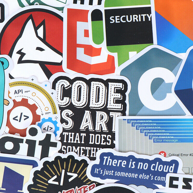 50Pcs Internet Java Stickers Programmer DIY Suitcase Laptop Guitar Car Dec _DD