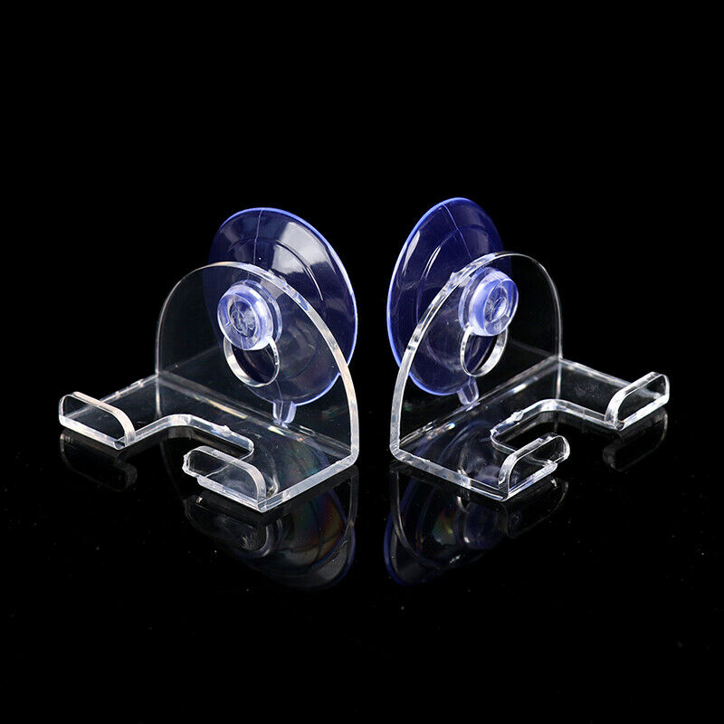 2pcs Shaver Holder Suction Cup Transparent Hook Razor Rack Waterproof Remova LS