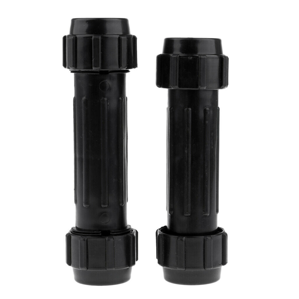 2 Piece Black Screwed Joint Fits for Kayak Canoe Paddles Inflatable Boat Rowing