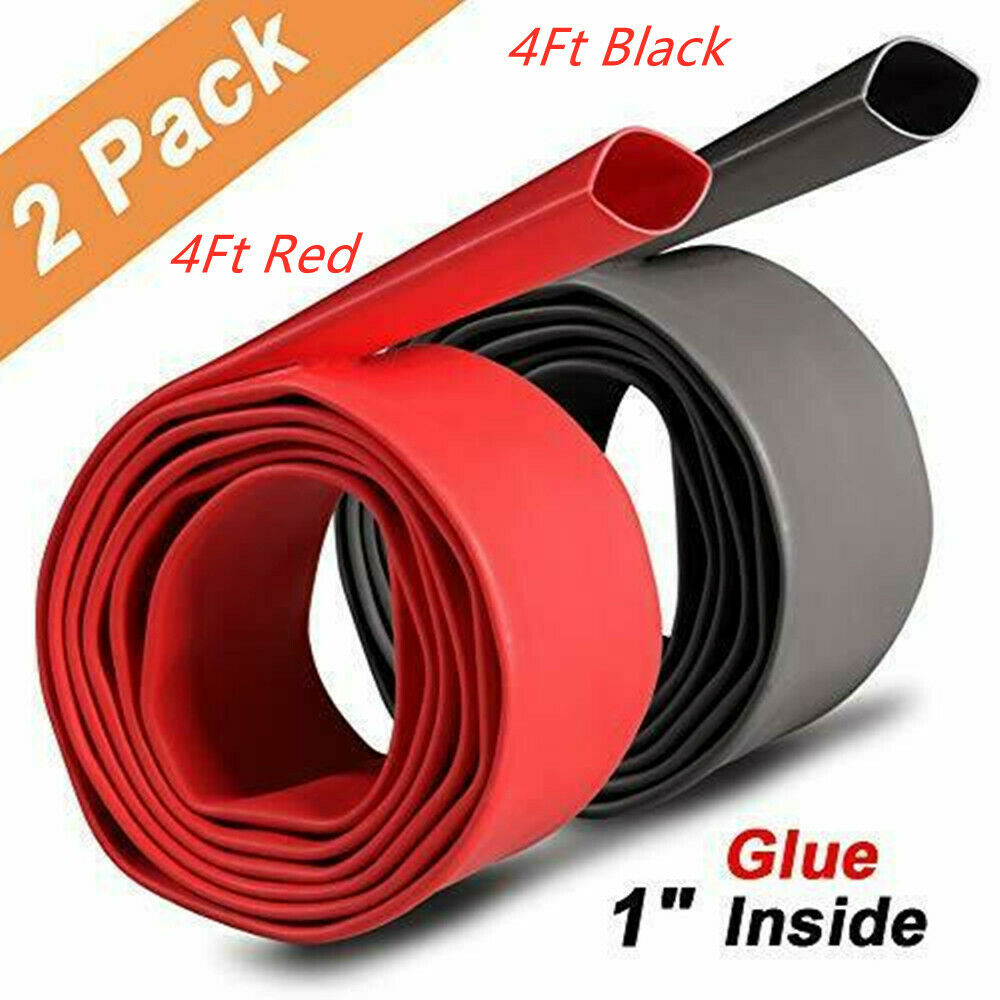 3:1 Waterproof Heat Shrink Tubing 1" Marine Grade Wire Adhesive Lined Assorted