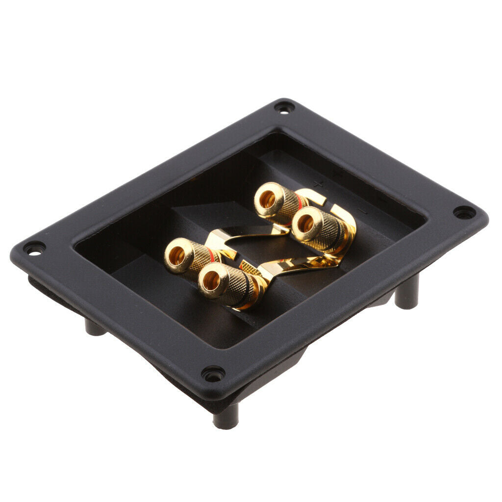 DIY 4-Way Home Car Speaker Stereo Screw Cup Connectors Subwoofer Plugs Jack