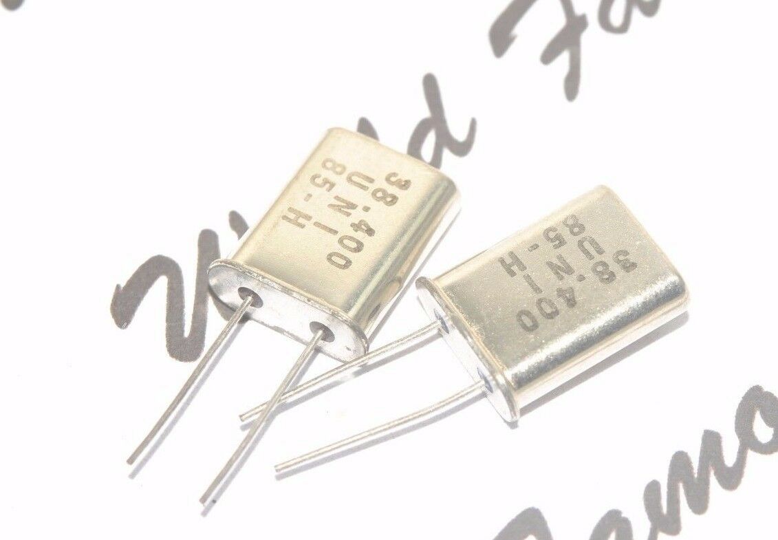 2pcs - 38.4MHZ (38.400 MHz) Quartz Crystal Resonator / XTAL