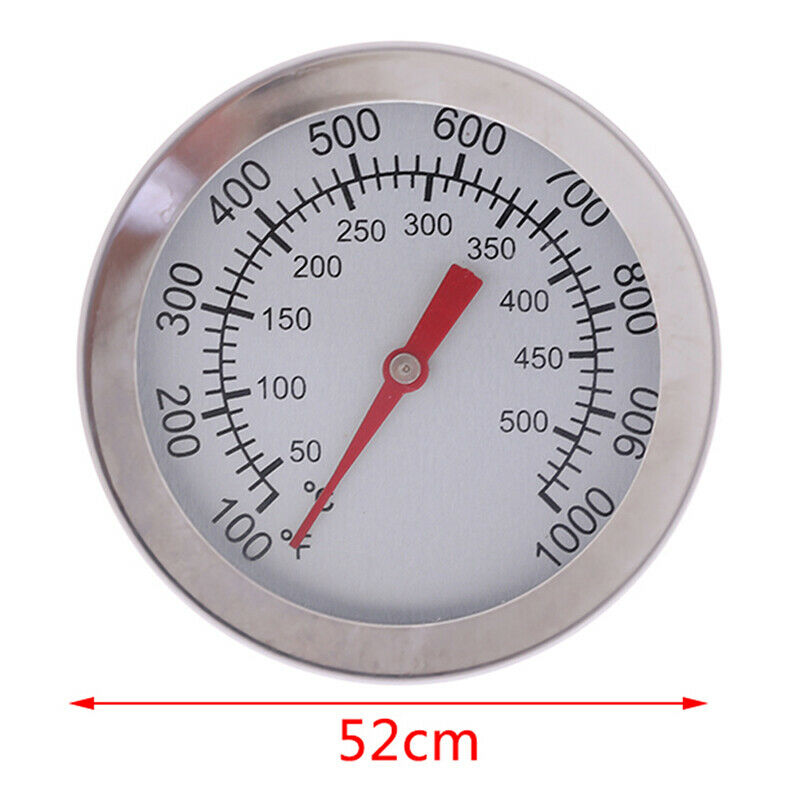 Stainless Steel BBQ Smoker Pit Grill Bimetallic thermometer Temp Gau.l8
