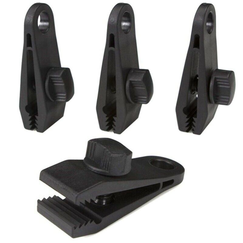 15 Pack Tarp Clips, Heavy Duty Thumb Screw Lock Grip Tent Clip and Multi-PurZ1F2