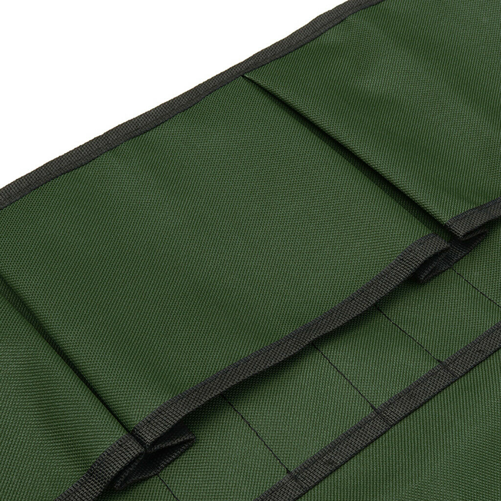 Multiple Pockets Garden Apron Carpenters Gardening Tools Pouch Army Green