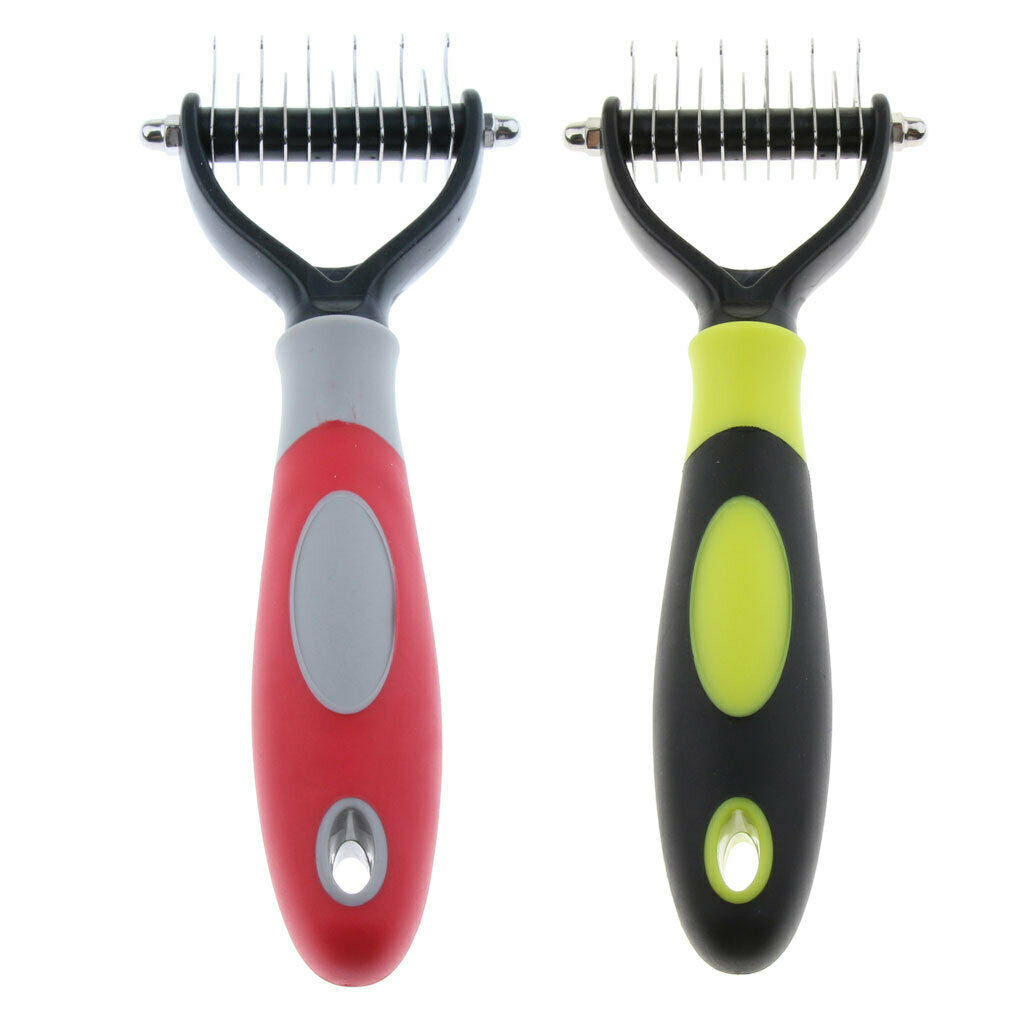 Dog Cat Grooming Brush Deshedding Rake Comb Short to long buns