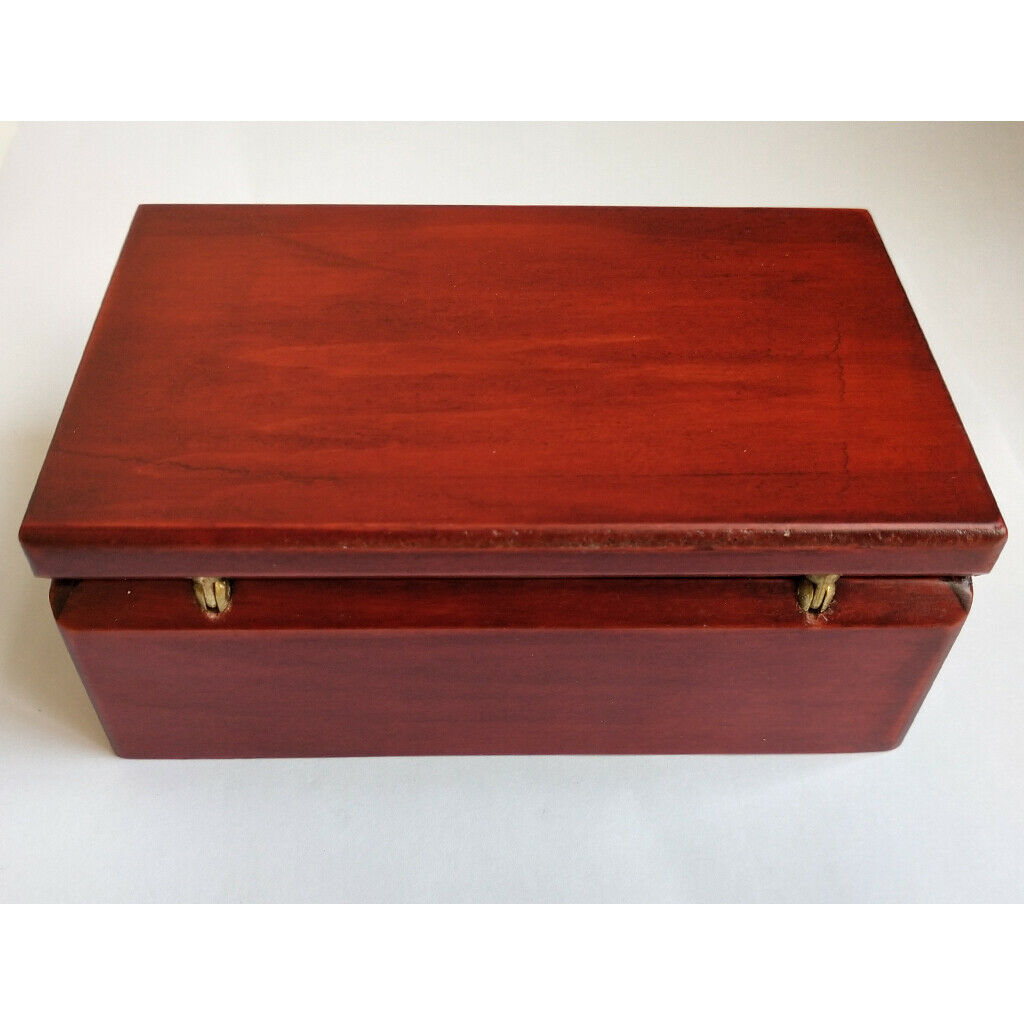 1pc Wooden Jewelry Music Box Exquisite Handmade Creative Decor Festive Gift