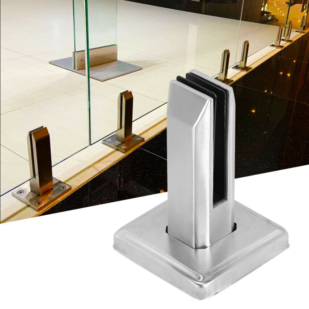 US Stock Stainless Steel Glass Clip Stand Balcony Pool Balustrade Railing Clamp