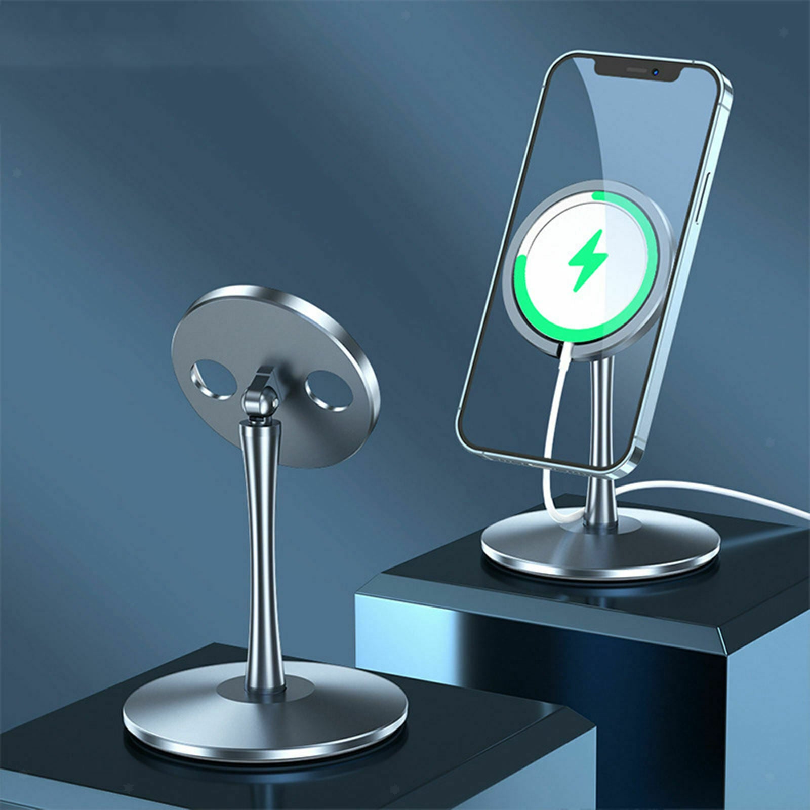 Desk Wireless Charger Phone Holder Magnetic Stand Bed Only for iphone12