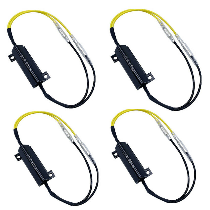 4Pcs 21W 6Ohm LED Decoder Motorcycle LED Turn Signal Indicator Light Load