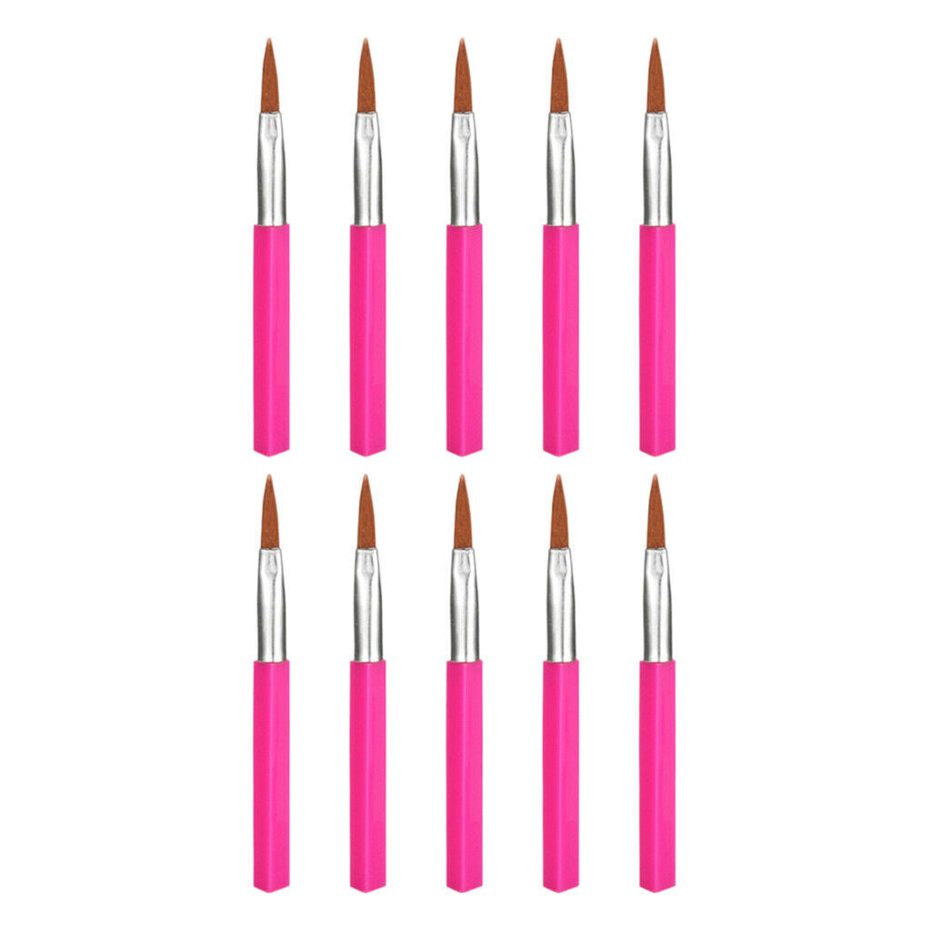 10 Pieces Disposable Lip Eyeliner Brush Wands Applicator Make Up Tool