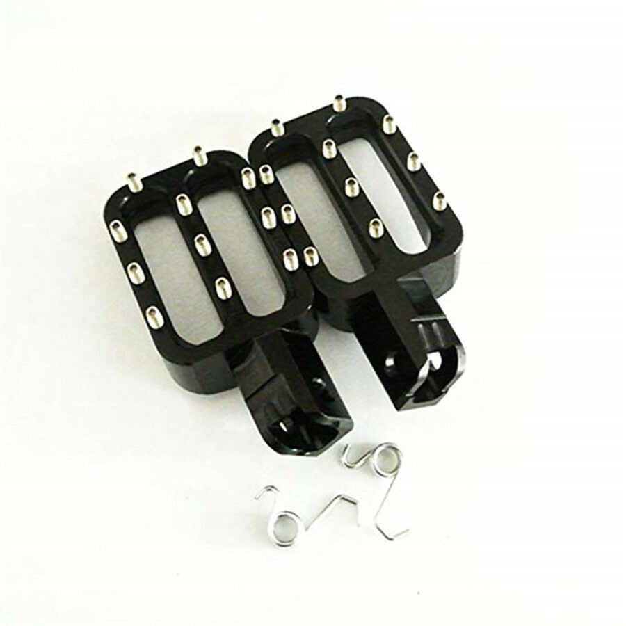 1 Pair Black CNC Aluminum Pit Bike Motorcycle Foot Pegs Footrests Footpegs