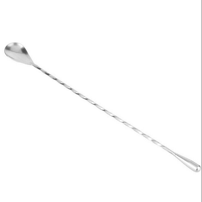 Stainless Steel Cocktail Mixer Stirrer Bar Puddle Stirring Spoon Lad.l8