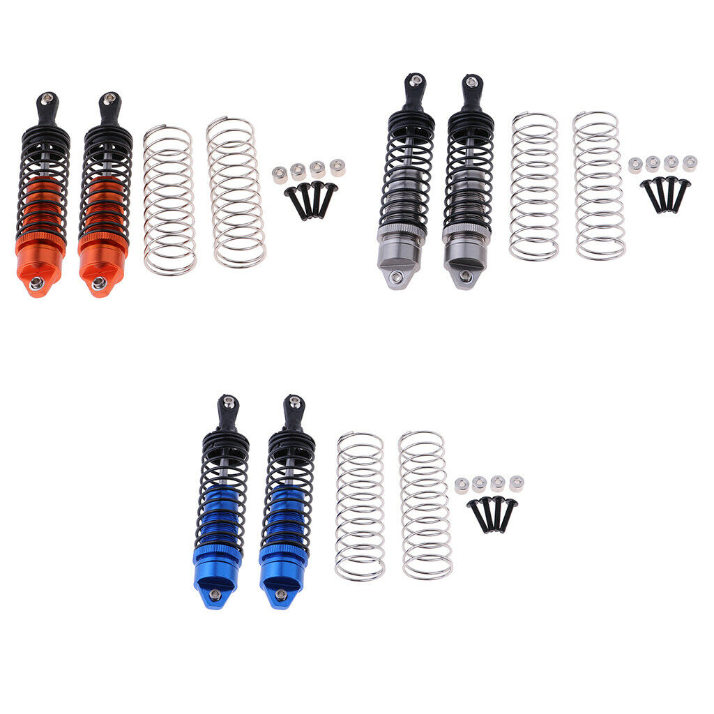 2Pieces 115mm Rear Shock Absorber Damper for  Slash 1/10 RC Blue