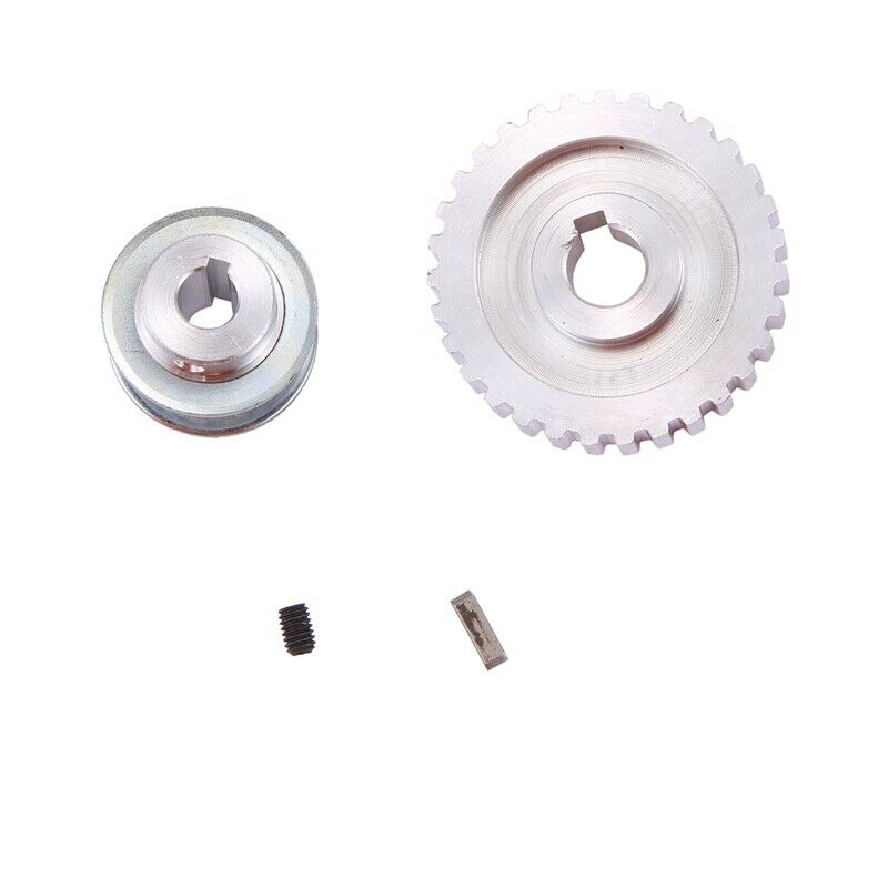 2Pcs Metal Synchronous Pulley Gear Motor Belt Gear Drive Wheel Gear S/N Cj0618O8