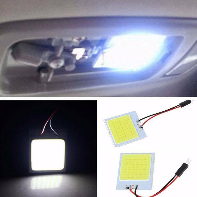 5 X New White 48 SMD COB LED T10 4W 12V Car Interior Panel Light Dome Lamp Bulb/