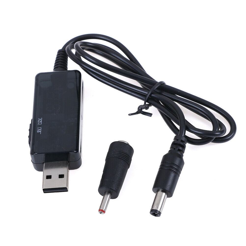 Usb booster cable 5V step up to 9V 12V voltage converter 1A step-up display WF