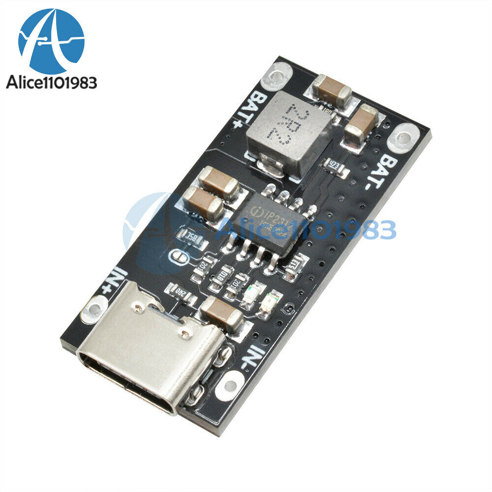 5V to 4.2V 3A  Polymer Ternary Lithium Battery Charging Board USB Type C Input