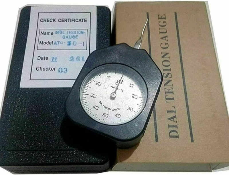Single Tension Gauge Pinter Force Meter with Measuring Range 10 to 50 to 10g