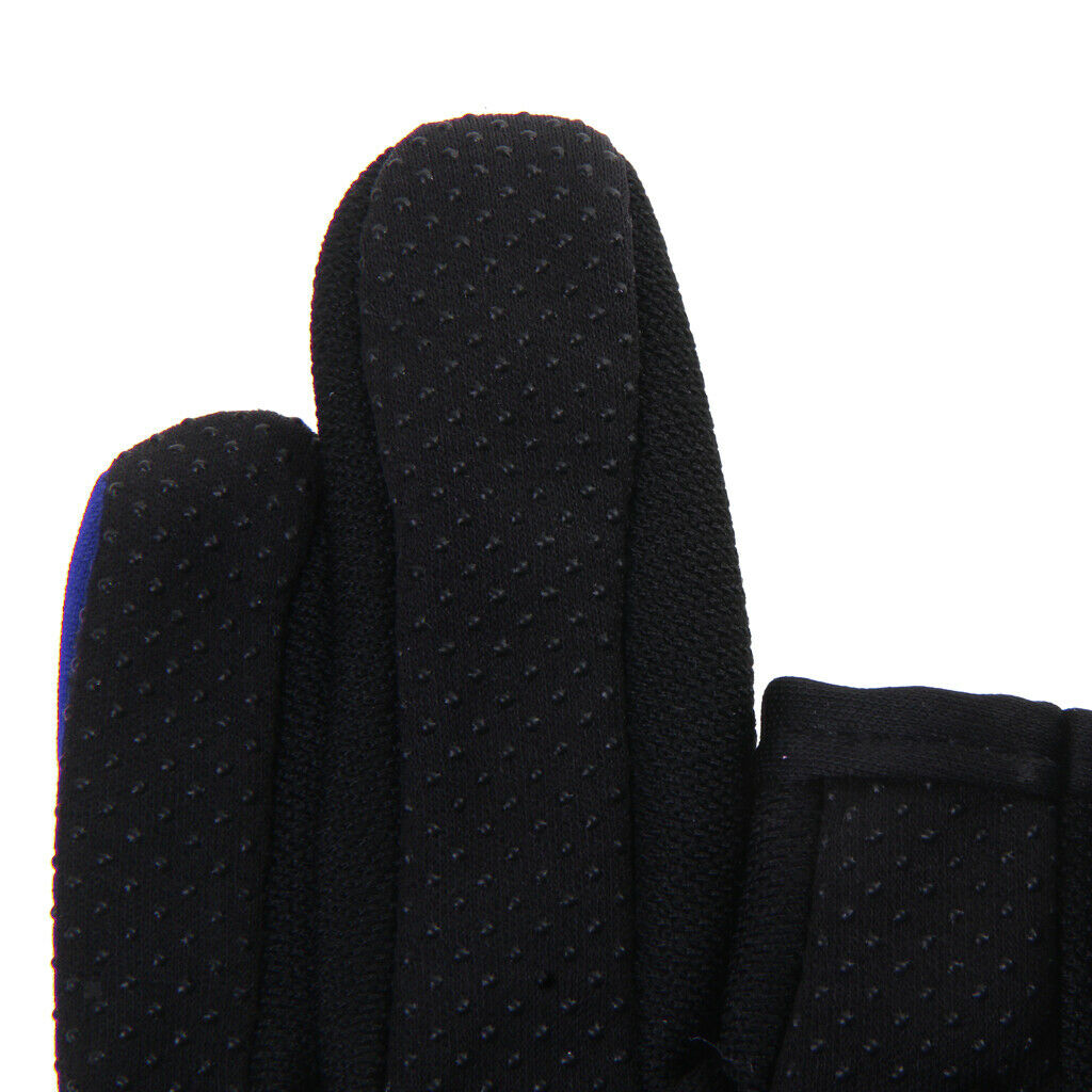 Outdoor Non Slip 2 Finger Fishing Gloves Hand Protection Waterproof Blue