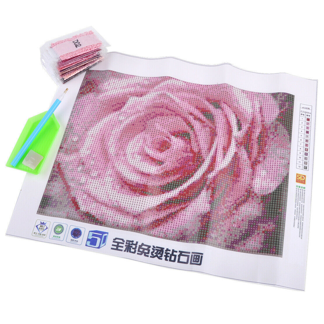 5D Rose Flower Half Bead Embroidery Painting Home Decor Cross Stitch Craft An