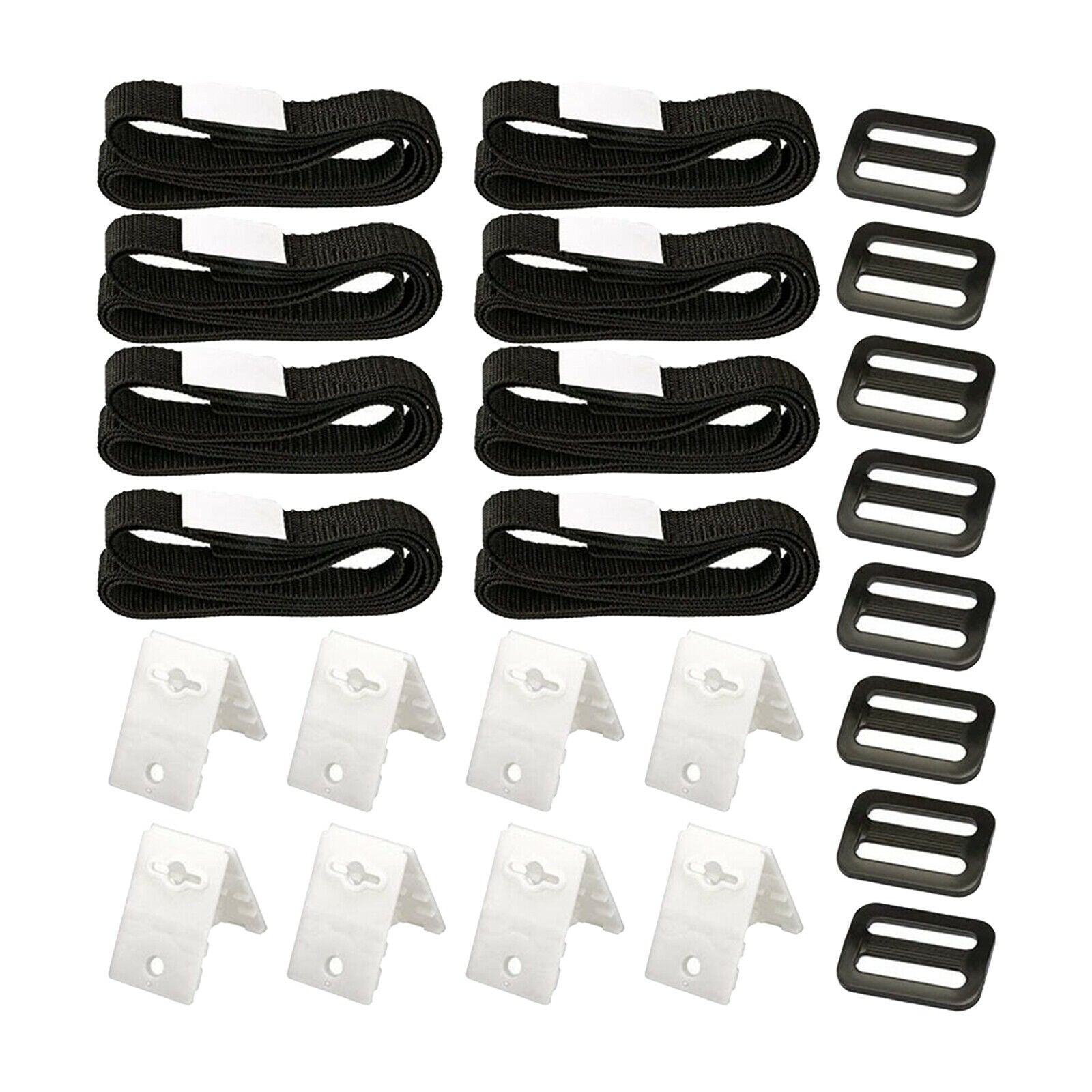24PCS Pool Solar Blanket Cover Reels Straps for In Ground Swimming Pool