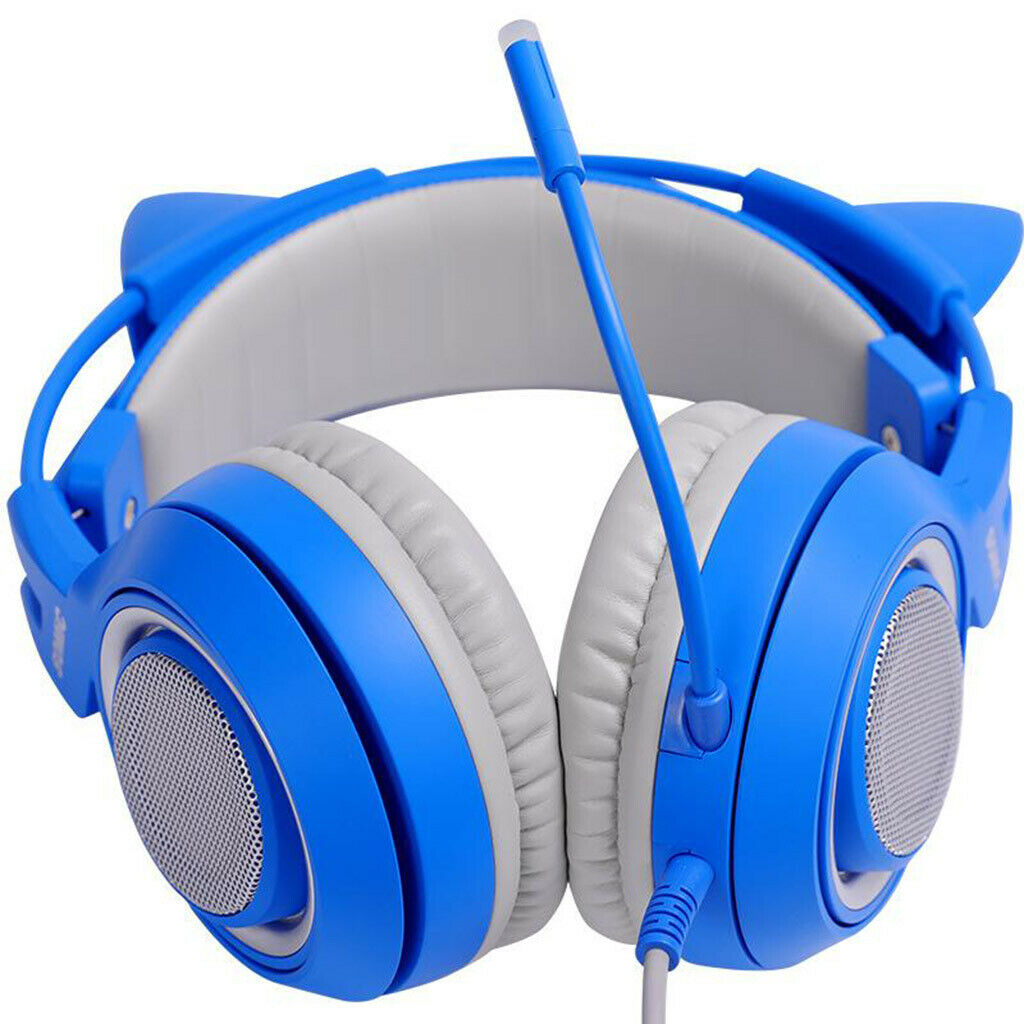 Kids Wired Headset Headband Ear-Cup with Mic Stereo Bass for Tablet MP3
