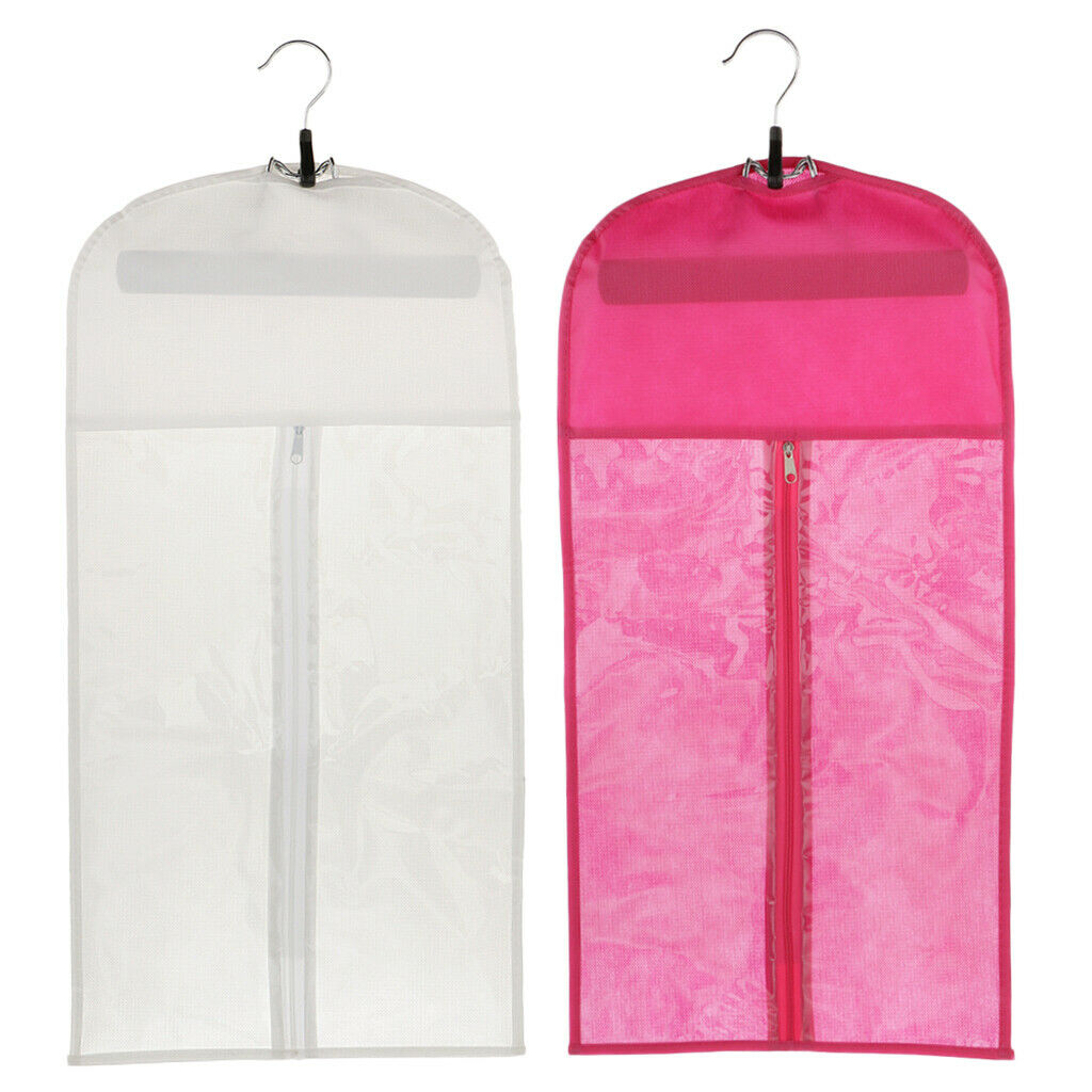 2 Pieces Dustproof Hair Extension Wig Storage Holder Bag Protector+Hanger