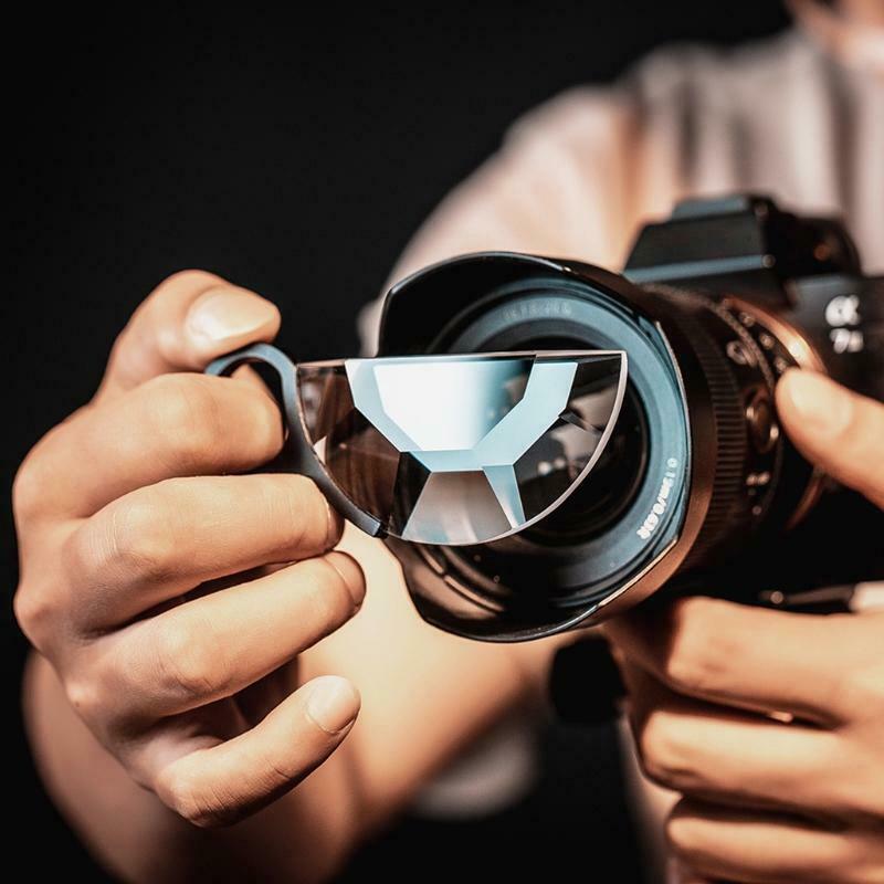 79mm Handheld Semicircle Kaleidoscope Special Effects Filter Optical Glass Prism