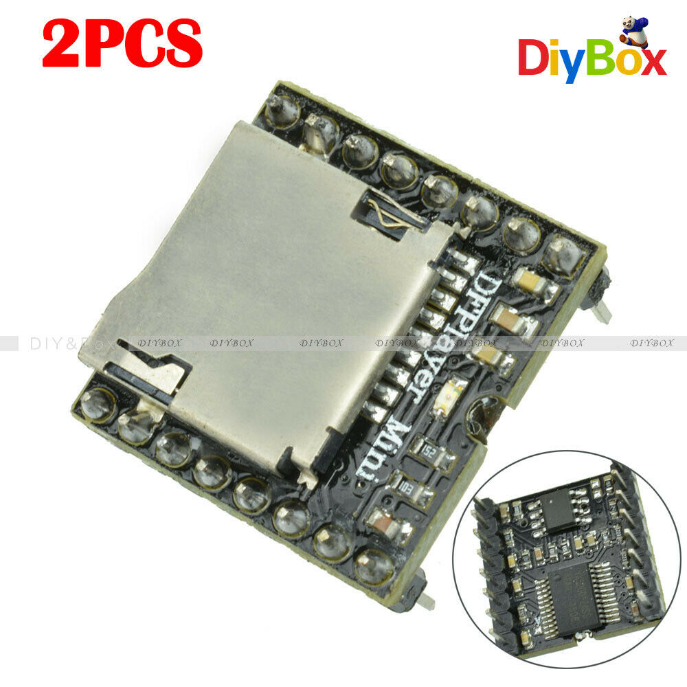 [2PCS] Mini TF Card U Disk MP3 Player DFPlayer Audio Voice Module For Arduino