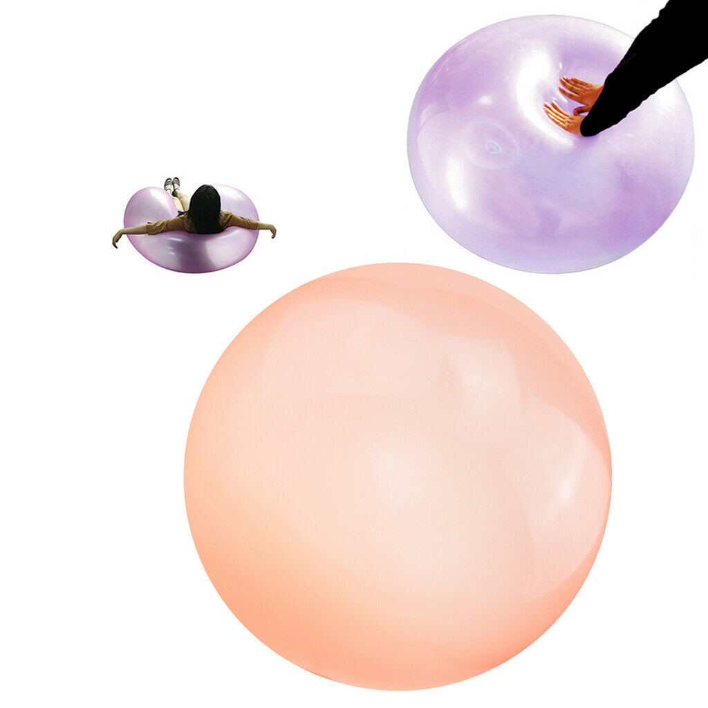 3pcs Bubble Ball Balloon Families Indoor Beach Pool Decor Game Toys Orange
