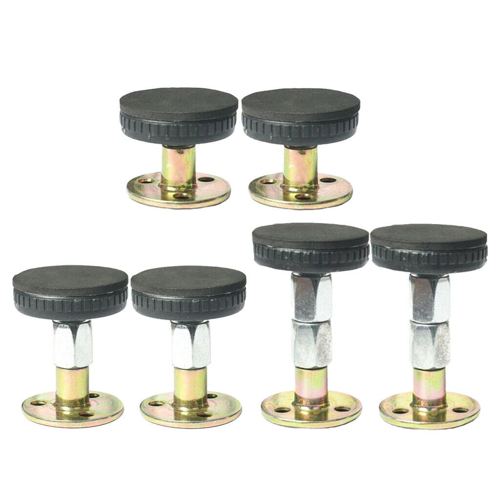6x Adjustable Threaded Bed Frame Anti-Shake Support Tool f/ Room Wall Fixer