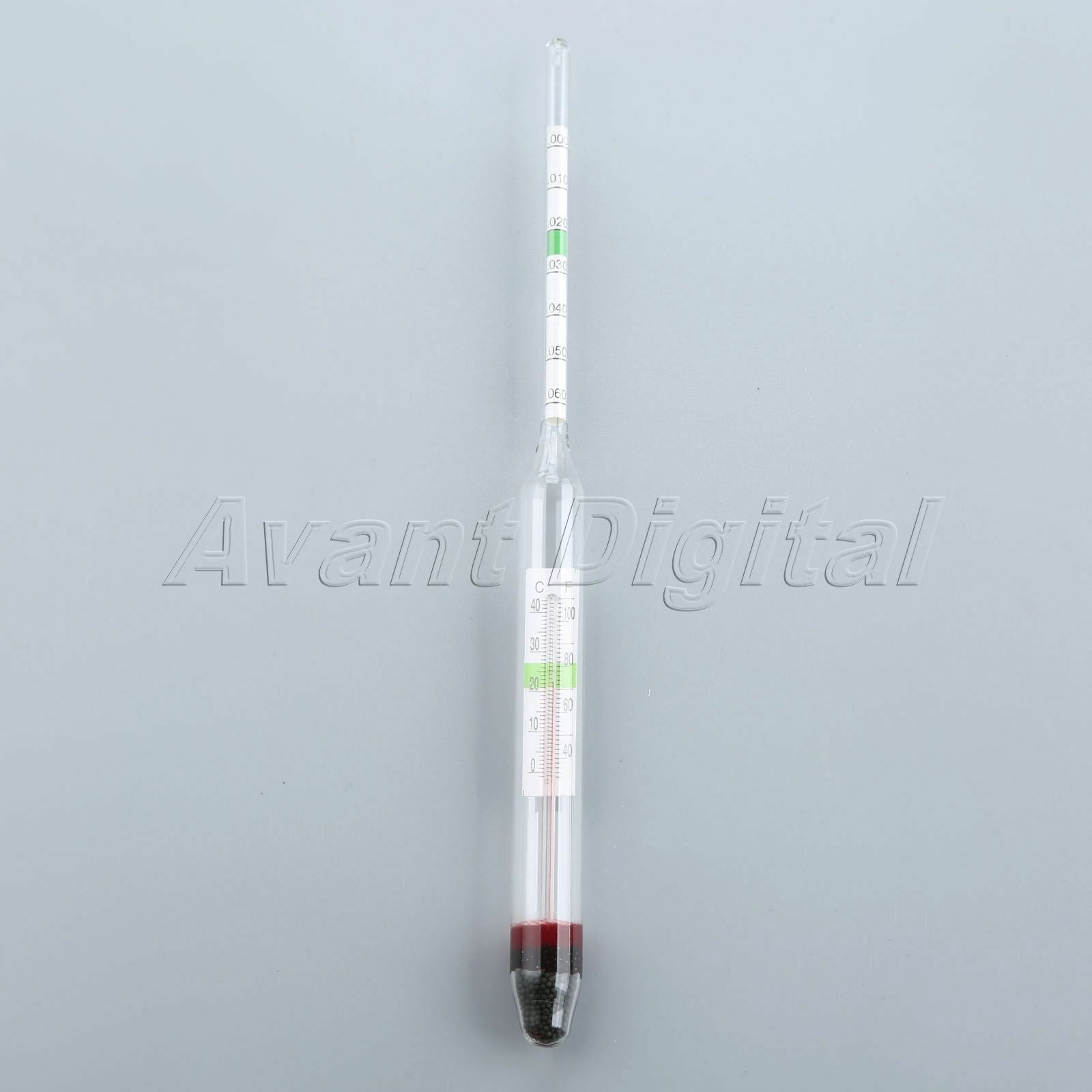 Aquarium Glass Float Hydrometer With Thermometer Salt Marine Water Indicator 1PC