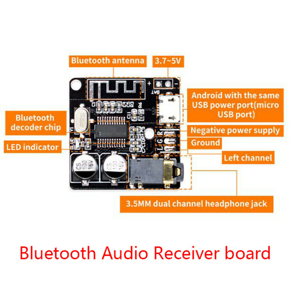 VHM-314 bluetooth audio receiver board bluetooth 4.1 mp3 lossless decoder.l8