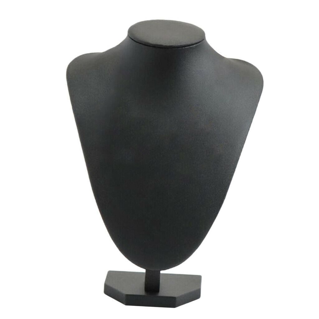Women's Girl Black Necklace Display Rack Jewelry Display Manikin 21x16cm