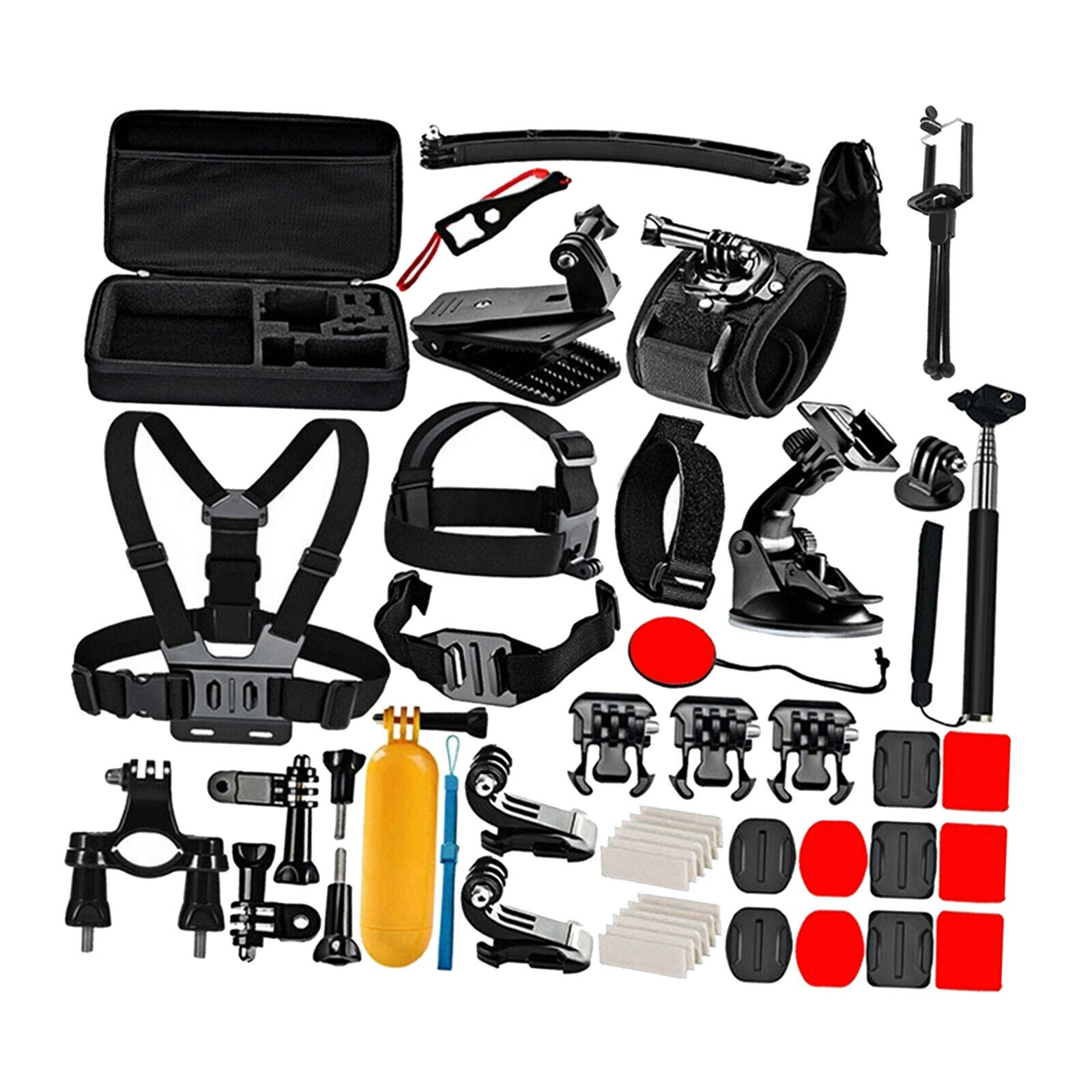50 Pcs Action Camera Accessory Kit for   HERO9 8 Black 7 6 5 Session 3 2
