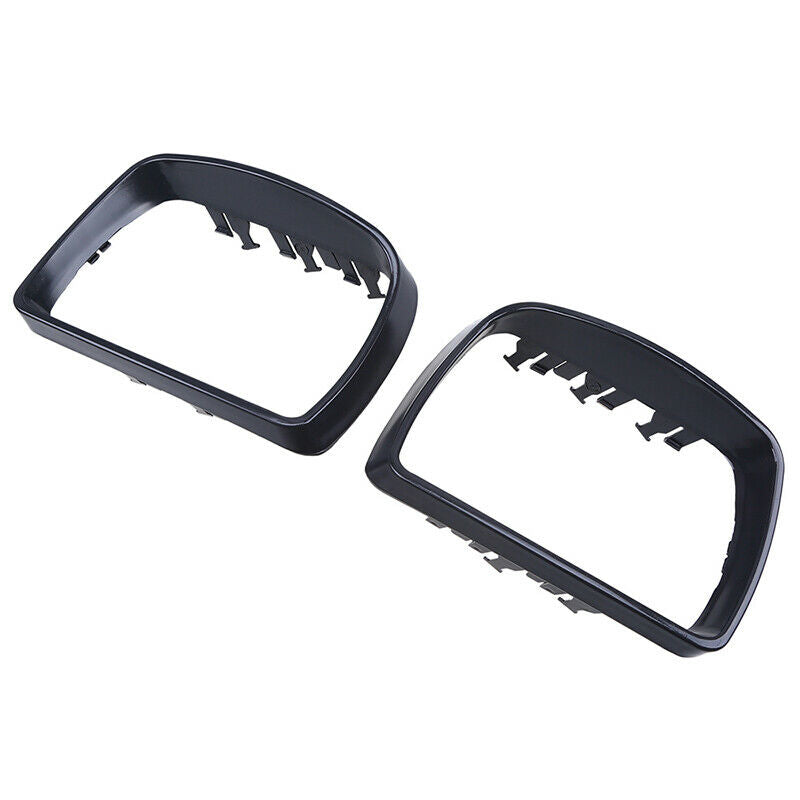 For BMW E53 X5 2000-2006 2x Wing Mirror Cover Cap + 2x Ring Trim Primer  Set