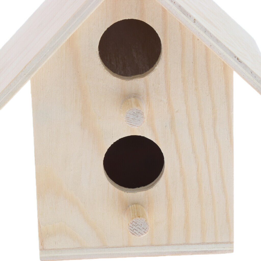 Bird Nest Box Bird House Budgie Wood Breeding Box Cabin for Lovebirds Parrotlets