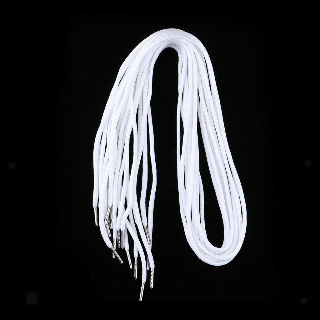 10pcs Replacement Drawstrings for Pants Sweatpants Shorts Hoodies White