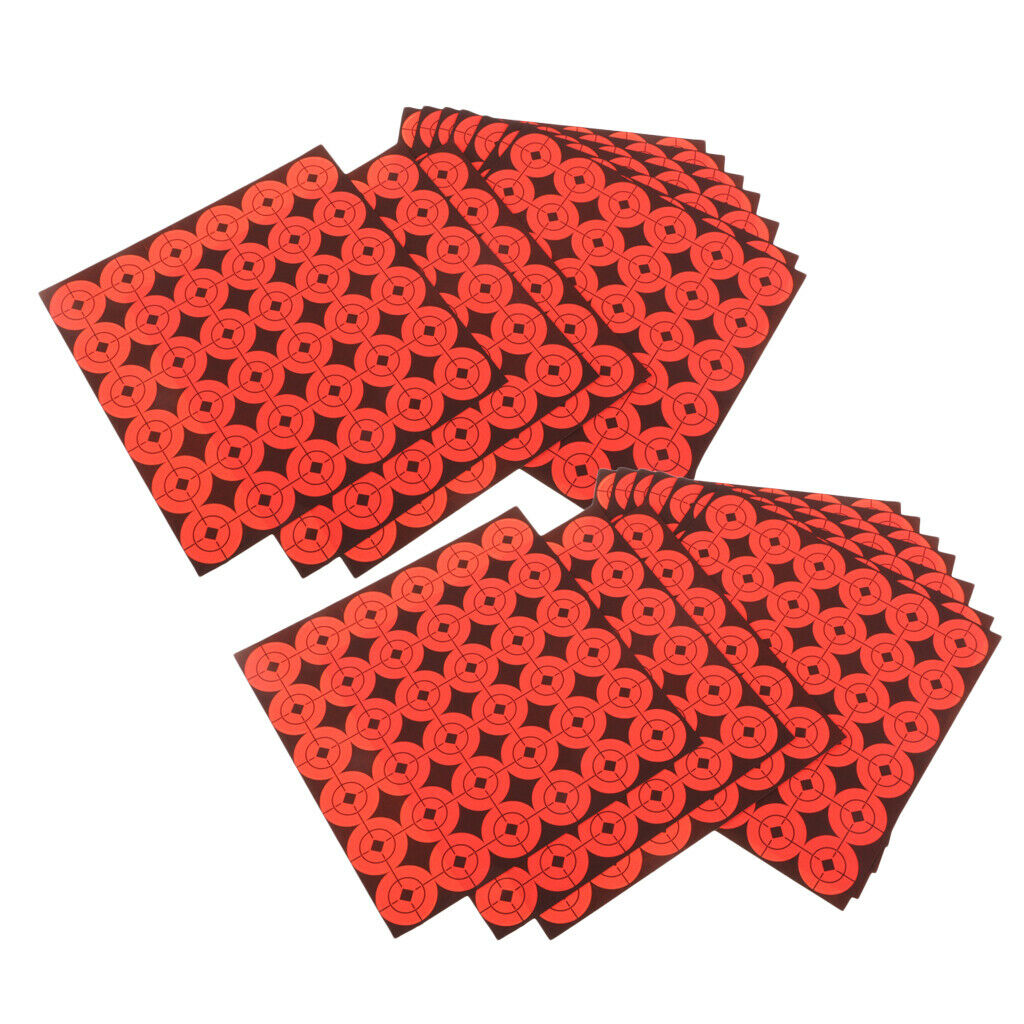720 Pieces of Visibility Target Shooting Orange Paper Stickers